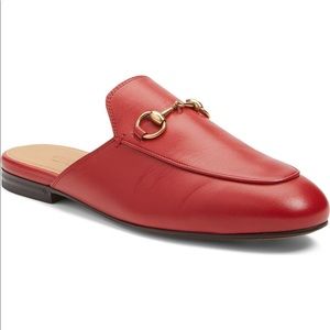 Red Women’s Gucci Princetown Loafer Mule